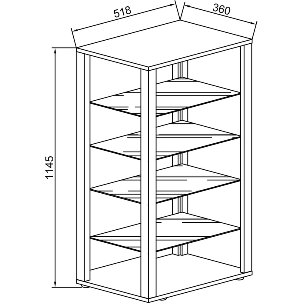 Produktabbildung Nr. 5: VCM Standvitrine Glasol IV, weiss