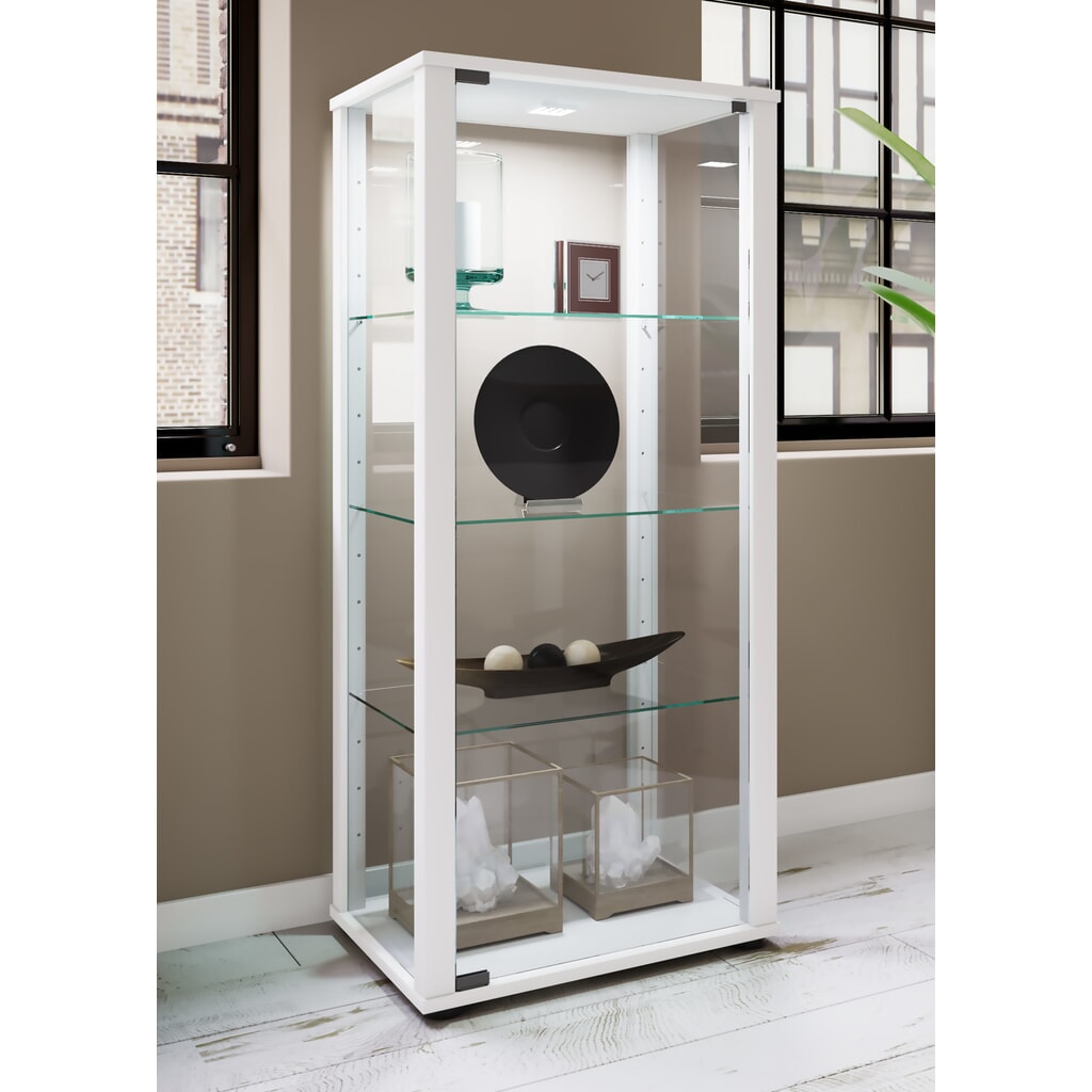 VCM Standvitrine Kavisa M, weiss Produktabbildung Nr. 2: VCM Standvitrine Kavisa M, weiss