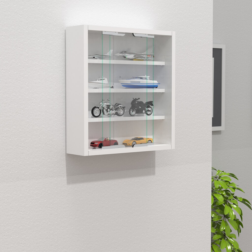 VCM Wandvitrine Agisa S, weiss Produktabbildung Nr. 3: VCM Wandvitrine Agisa S, weiss