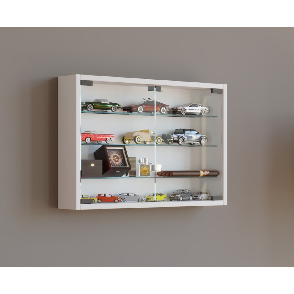 VCM Wandvitrine Mandosa M, weiss Produktabbildung Nr. 2: VCM Wandvitrine Mandosa M, weiss