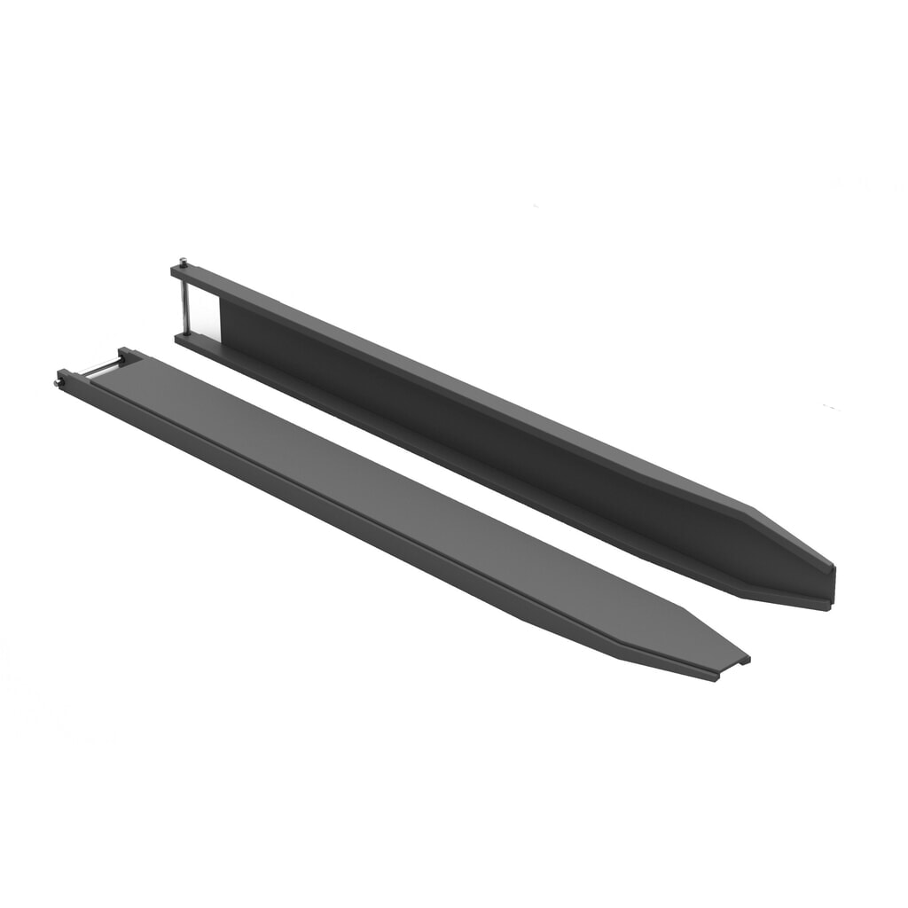 VETTER® Gabelverlängerung, offene Ausführung, Länge 1.600 mm, Gabelzinkenquerschnitt 80 x 40 mm Produktabbildung: VETTER® Gabelverlängerung, offene Ausführung, Länge 1.600 mm, Gabelzinkenquerschnitt 80 x 40 mm