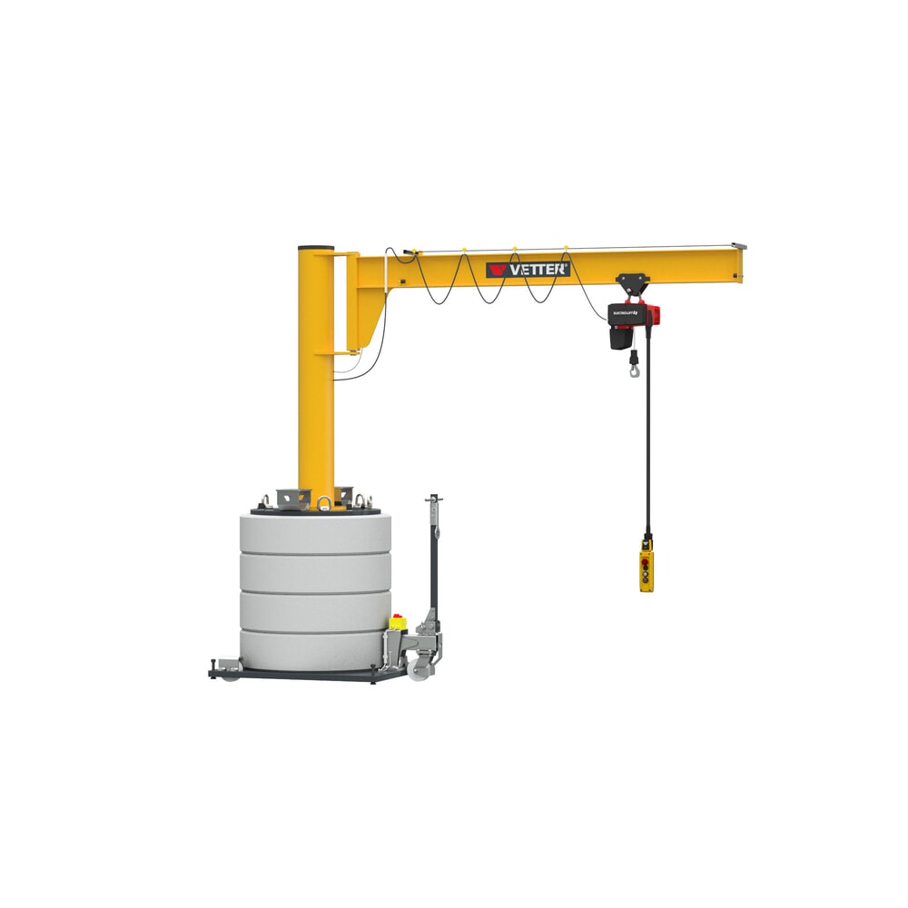 Produktabbildung Nr. 4: VETTER® Schwenkkran inkl. LIFTKET Elektrokettenzug, Schwenkbereich 270°, Ausladung 3.000 mm, TK 125 kg