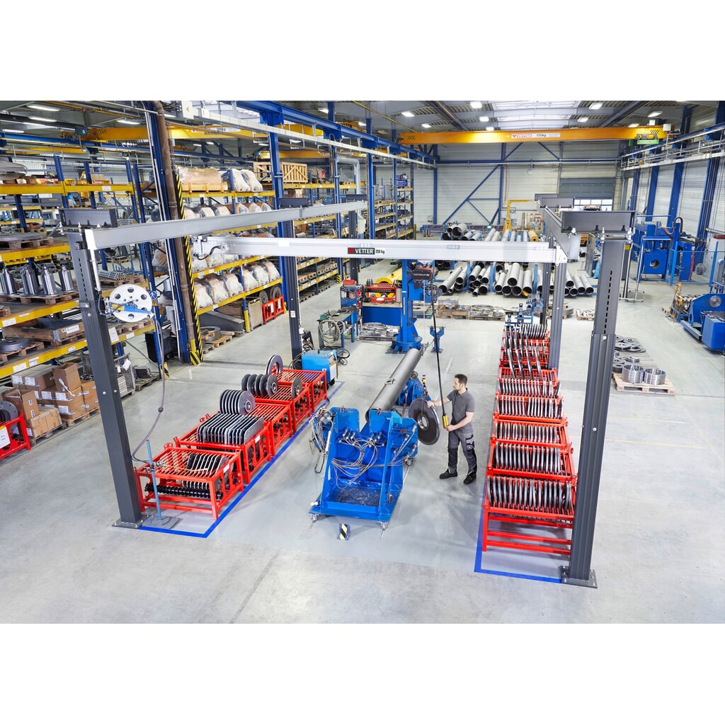 Produktabbildung Nr. 3: VETTER® Zweischienen-Portalkran ErgoLine®, Gesamtlänge 4m, TK 250 kg