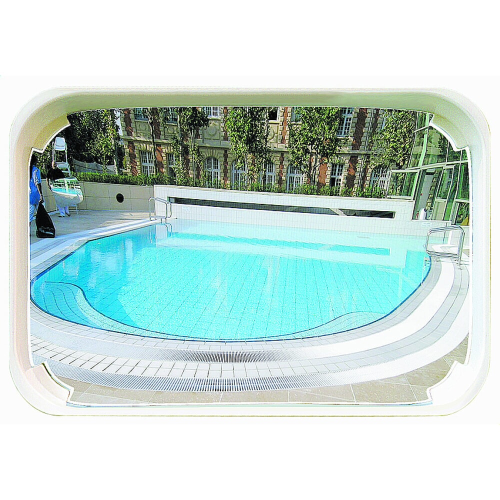 Produktabbildung: Vialux® AQUAMIR® Schwimmbadspiegel, P.A.S.®, HxB 800 x 1.000 mm, für Aussenbereich