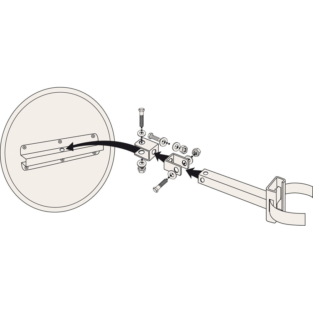 Produktabbildung Nr. 2: Vialux® Cyclomir® Sicherheitsspiegel, Polymir®, Ø 500 mm