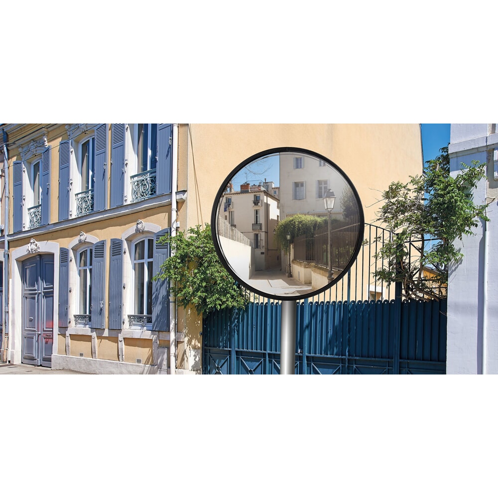 Produktabbildung Nr. 2: Vialux® Mehrzweckspiegel, Edelstahl, beschlagfrei, frostgeschützt, rund, Ø 600 mm