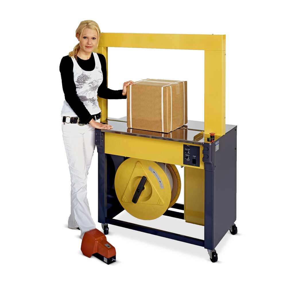 Produktabbildung Nr. 1: Vollautomatische Umreifungsmaschine für PP-Band, für Bandbreite 5, 9 und 12 mm, HxBxT 1.339 x 915 x 600 mm