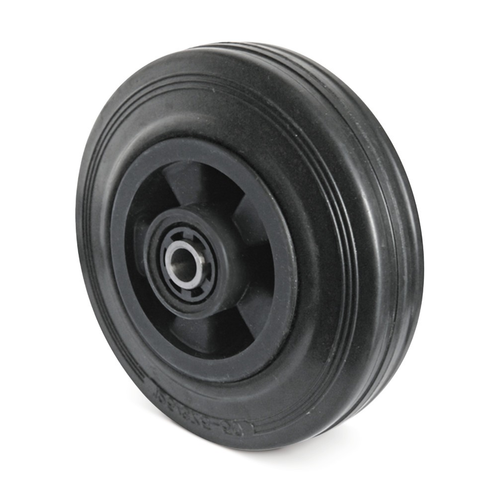 Produktabbildung: Vollgummi-Rad Basic, Rollenlager, ØxB 100 x 30 mm, TK 75 kg
