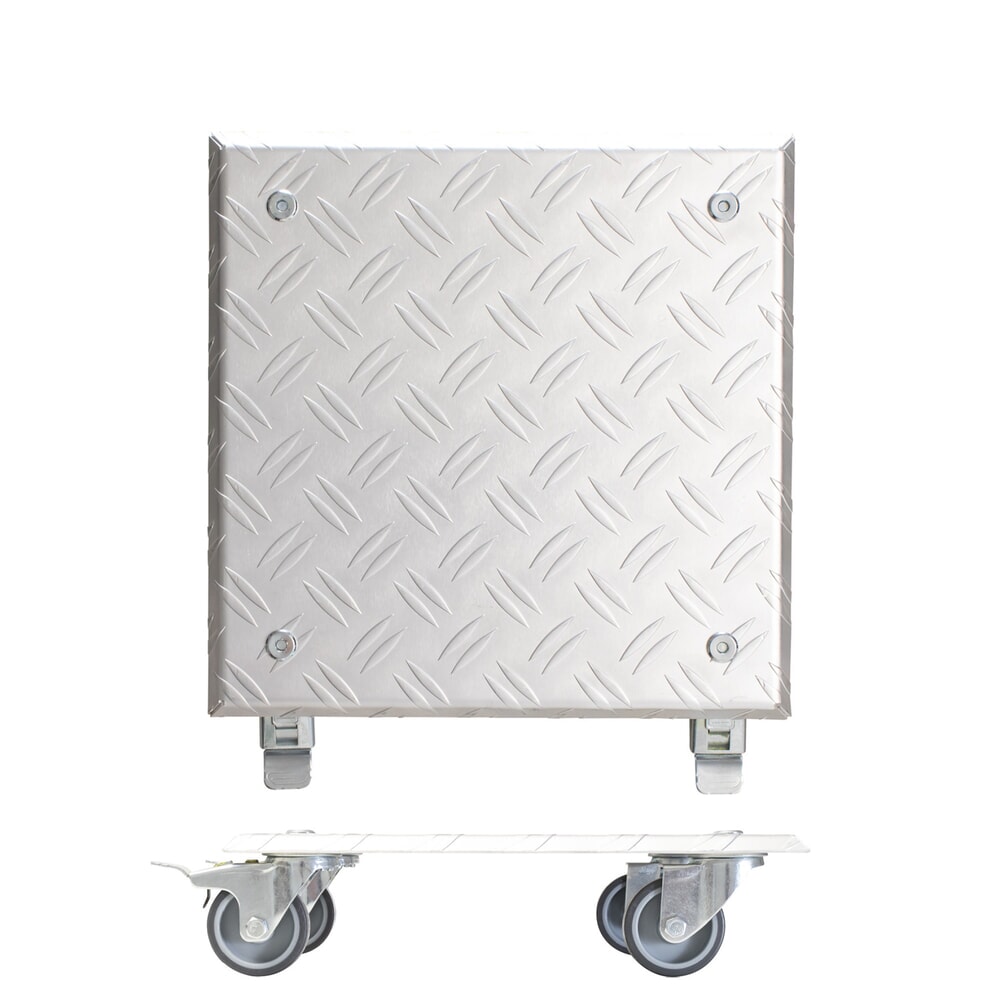 Produktabbildung Nr. 5: WAGNER Pflanzenroller ALASKA - 28 x 28 x 7,5 cm,Alu, TK 150 Kg