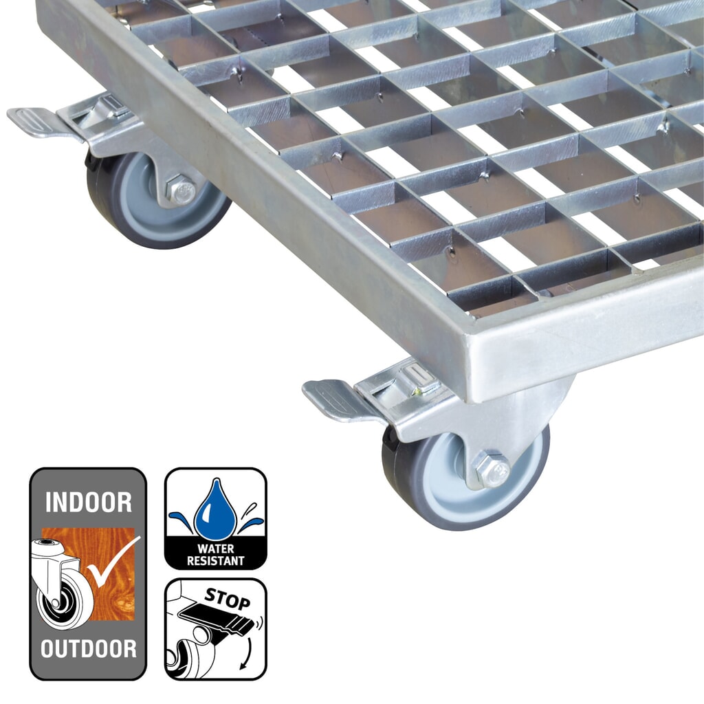 Produktabbildung Nr. 4: WAGNER Pflanzenroller INDUSTRIAL STYLE - 29 x 29 x 9,5 cm, TK 200 Kg