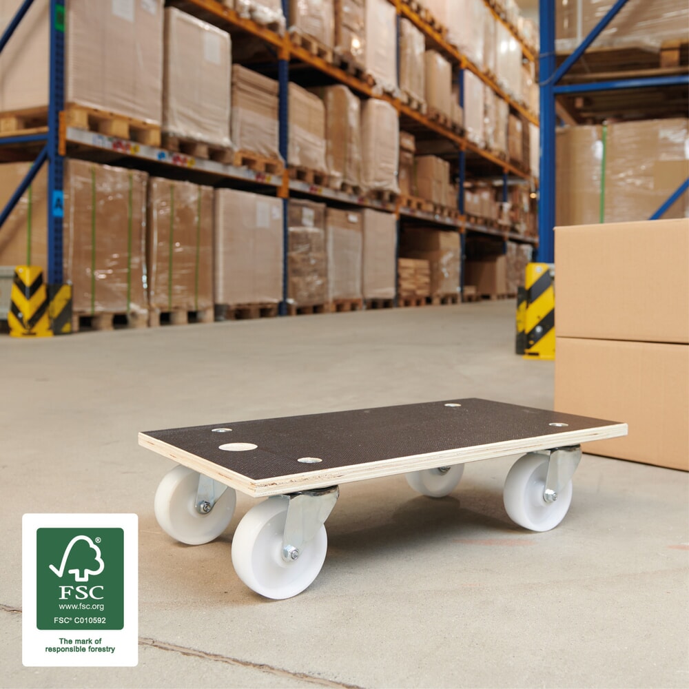 Produktabbildung Nr. 5: WAGNER Transporthilfe MAXIGRIP - 57,5 x 30 x 13,5 cm, Holz, TK 400 Kg