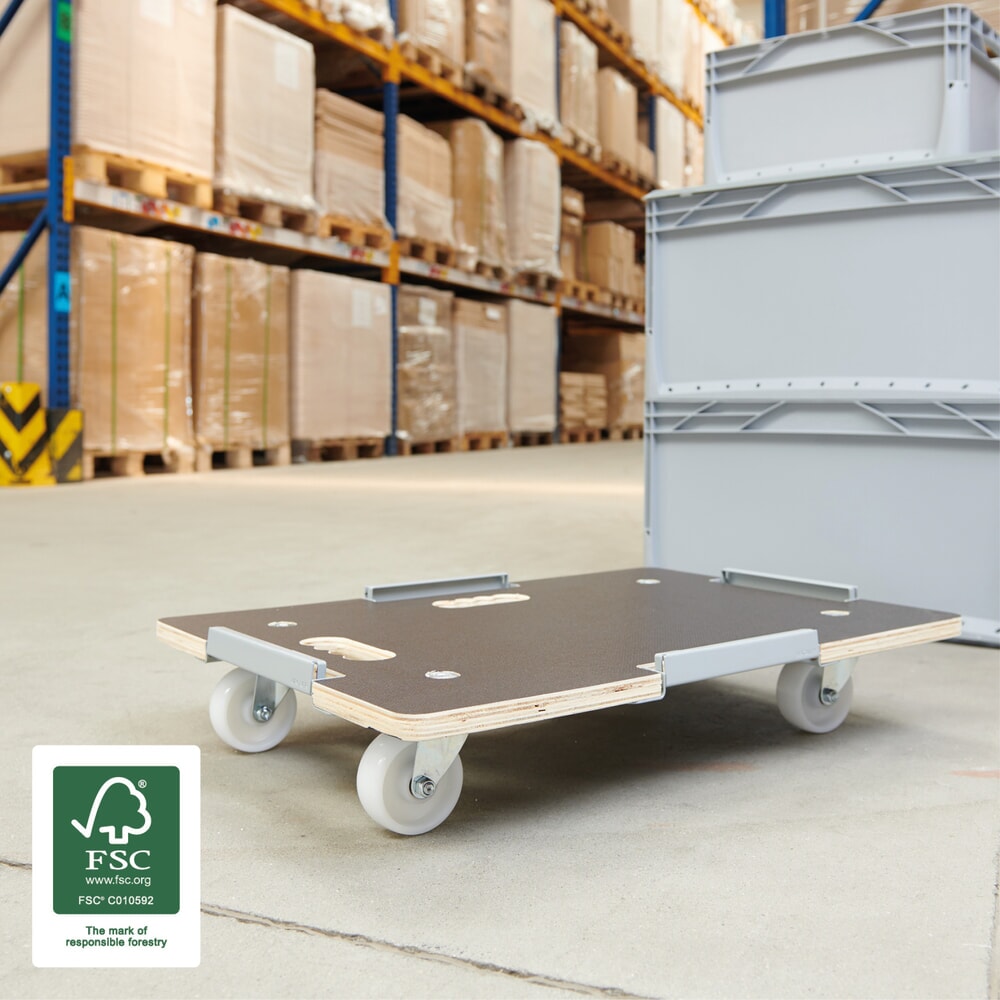 Produktabbildung Nr. 7: WAGNER Transporthilfe MAXIGRIP für EUROBOXEN 64 x 44 x 11 cm, TK 250 Kg