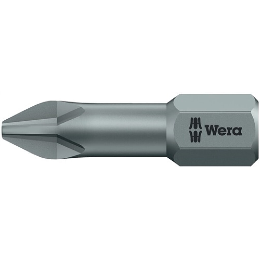 Bit 851/1 TZ 1/4 Zoll PH 1 L.25mm Torsionszone,zähh.Karte m.2 Bits WERA Produktabbildung: Bit 851/1 TZ 1/4 Zoll PH 1 L.25mm Torsionszone,zähh.Karte m.2 Bits WERA