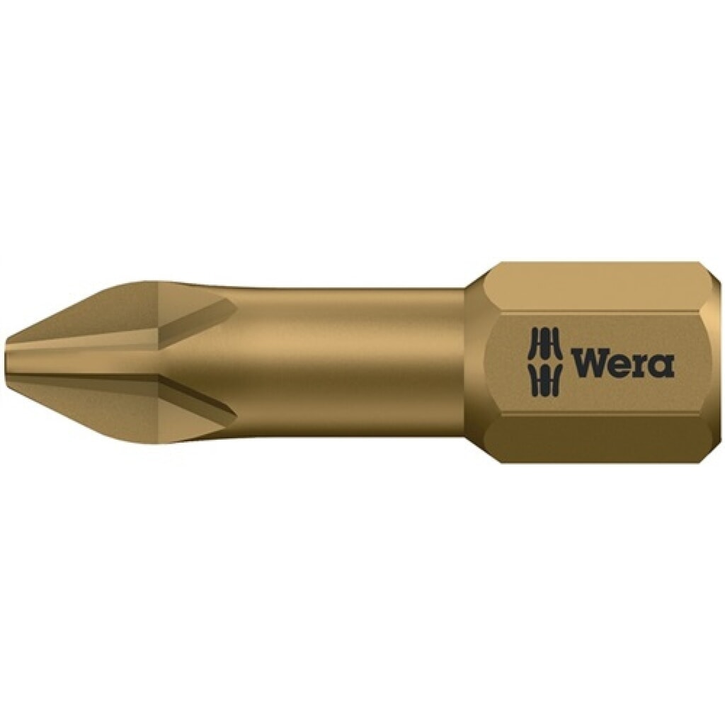 Bit 851/1 TH 1/4 Zoll PH 1 L.25mm Torsionszone,extrahart WERA Produktabbildung: Bit 851/1 TH 1/4 Zoll PH 1 L.25mm Torsionszone,extrahart WERA