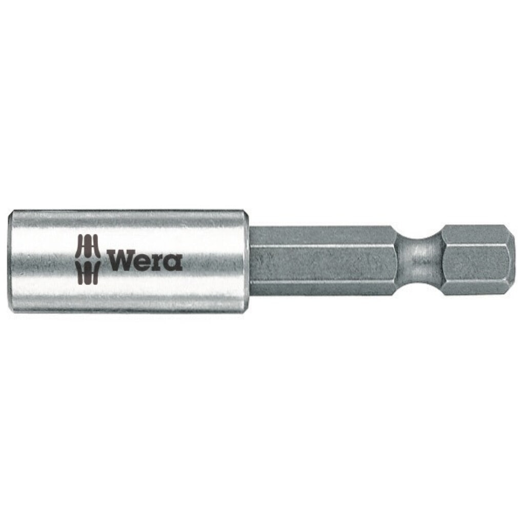 Produktabbildung: WERA Bithalter 899/4/1 1/4 Zoll F 6,3 1/4 Zoll C 6,3 Magnet,Spreng-Ri L.50mm