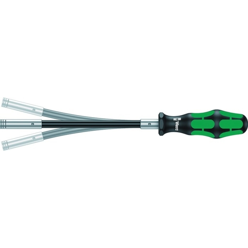 Produktabbildung: WERA Bithandhalter 393 S, Klingenlänge 173,5 mm, 1/4 ″ mit Magnet, Klinge flexibel 3-Komponentengriff