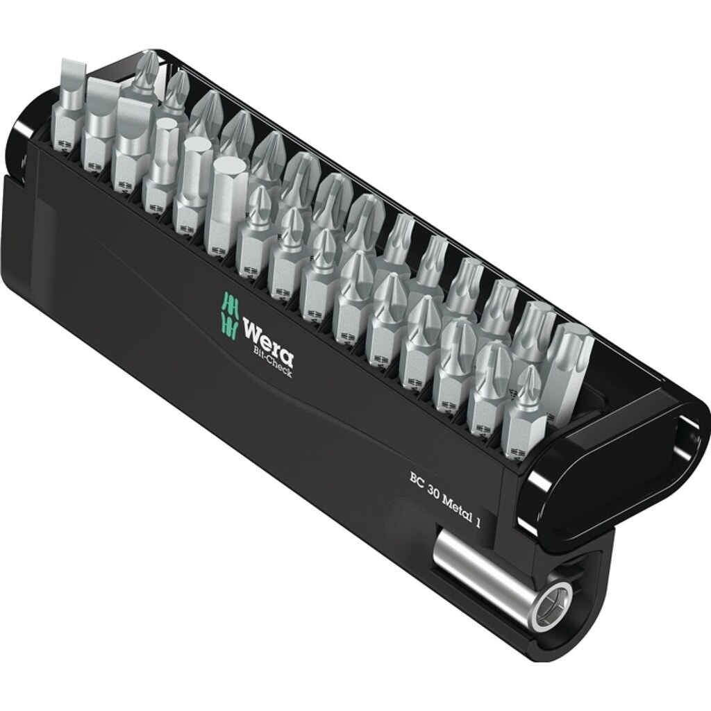 WERA Bitsortiment Bit-Check 12 Metal 1 12-tlg.PH/PZD/TX/6Kt Produktabbildung: WERA Bitsortiment Bit-Check 12 Metal 1 12-tlg.PH/PZD/TX/6Kt