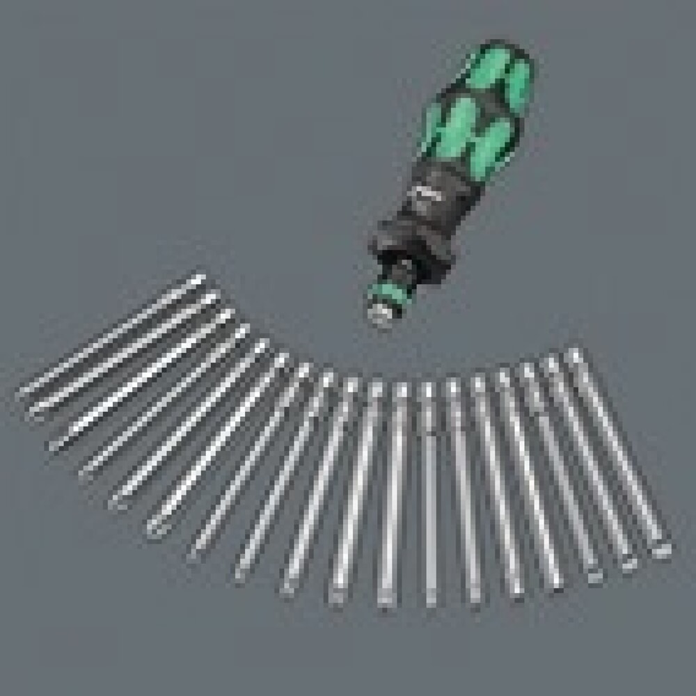 Produktabbildung Nr. 2: WERA Bitsortiment KK Turbo Imperial 1, Schlitz/PH/TORX®/6Kt./4Kt., 19-teilig