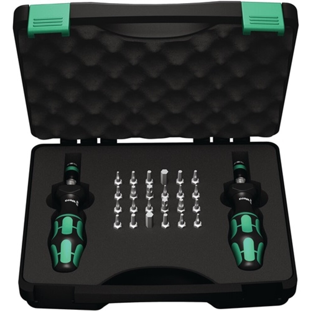 Produktabbildung: Drehmomentschraubendrehersatz 7440/41 26-tlg.0,3-3 Nm einstellb.WERA