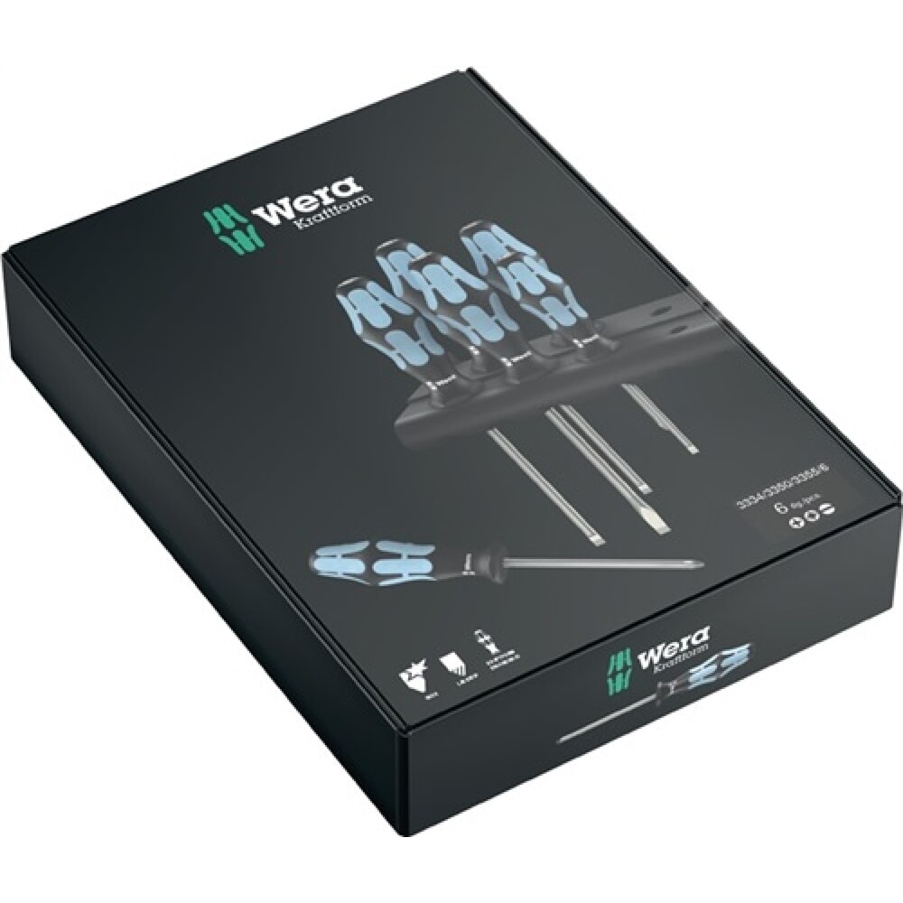 Produktabbildung Nr. 2: Schraubendrehersatz 6 tlg. Schlitz/PH/PZD/ Klingen a.VA Kraftformh./Wandh.