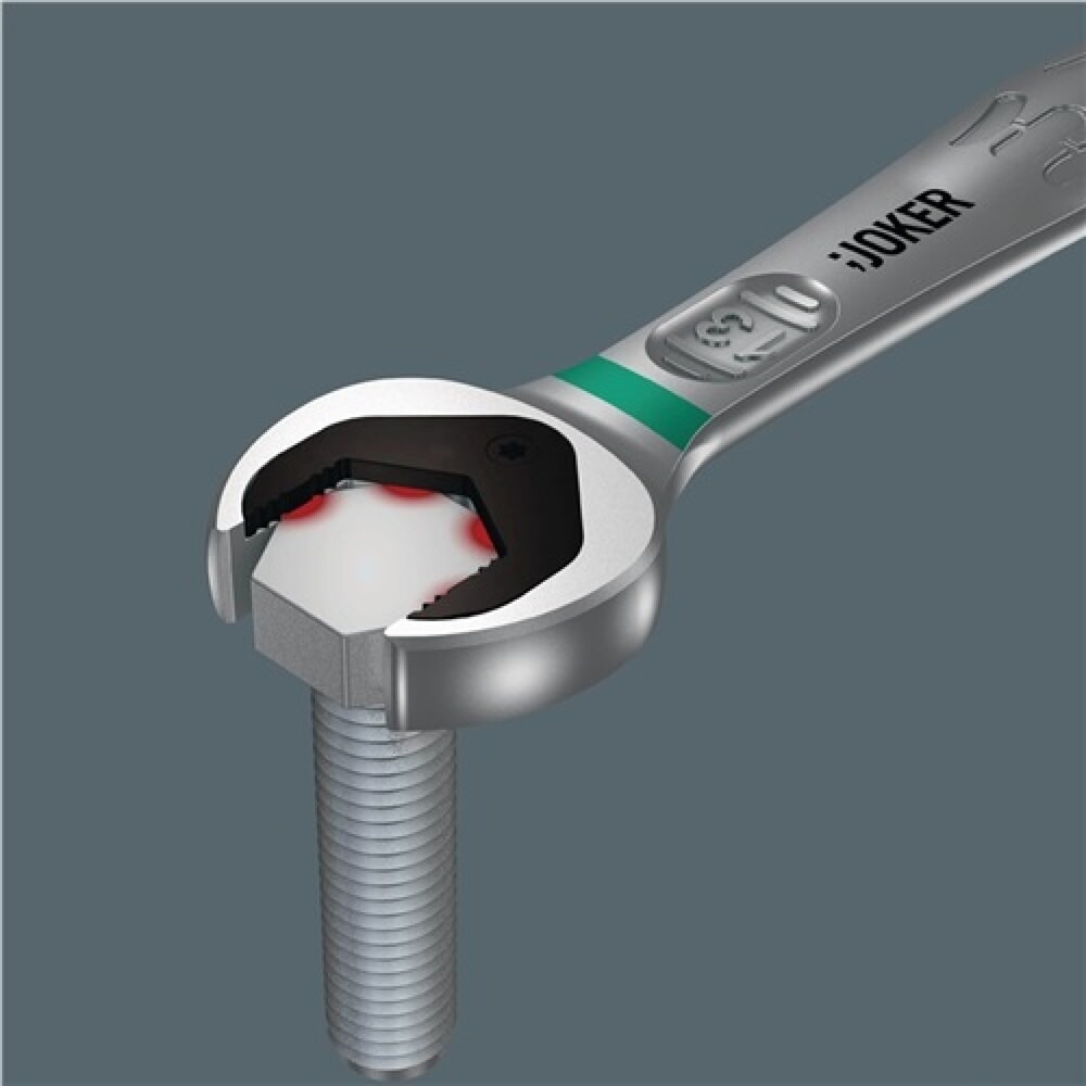Produktabbildung Nr. 8: Knarrenringmaulschlüssel SW 10mm m.Haltefunktion/Anschlag f.Mutter feinverzahnt
