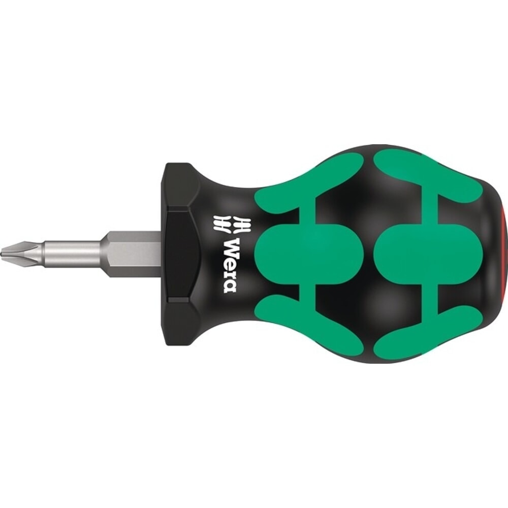 Produktabbildung: WERA Schraubendreher 350 PH, 2-Komponentengriff, Grösse PH 1 Klingenlänge 25 mm, Rundklinge