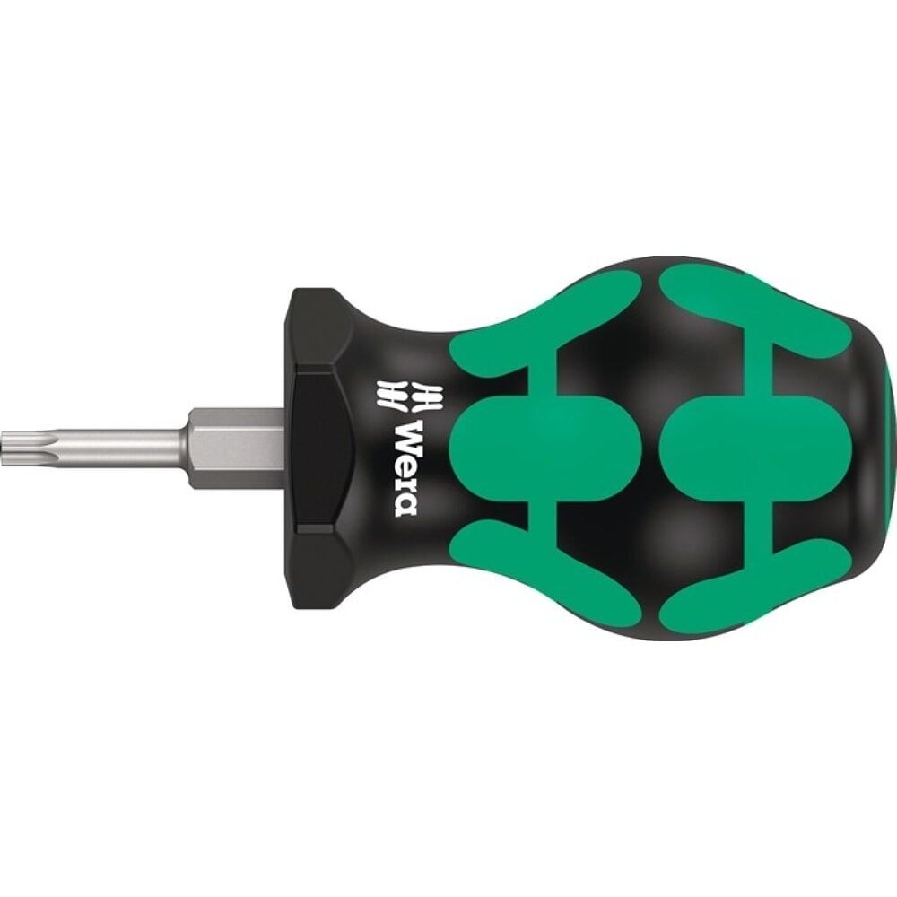 Produktabbildung: WERA Schraubendreher 367 TORX® Stubby, 2-Komponentengriff, Grösse T 10 Klingenlänge 25 mm, Rundklinge