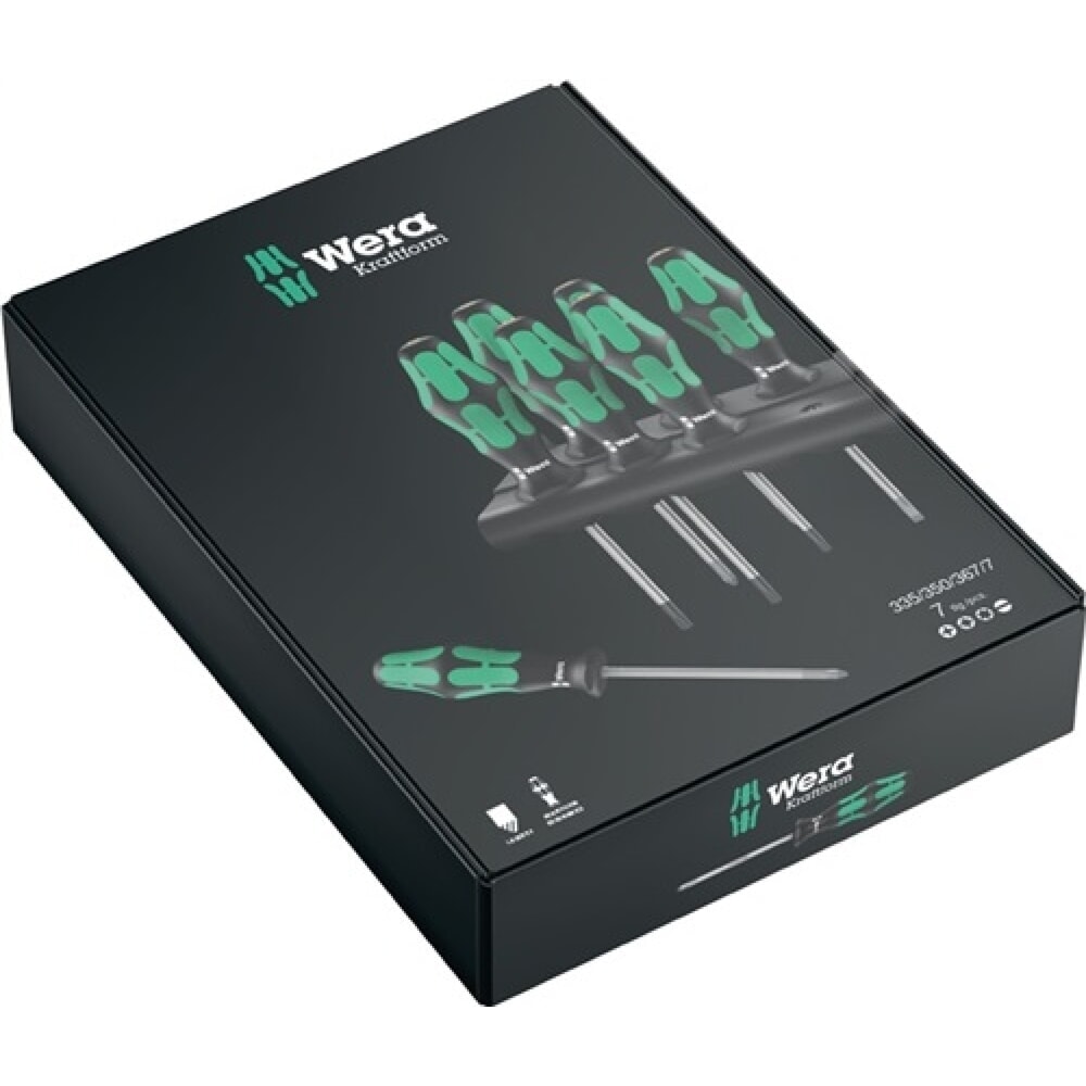 Produktabbildung Nr. 2: Wera Schraubendrehersatz 334/335/6, Mehrkomp.-Heft, 6-teilig, Schlitz/PZD