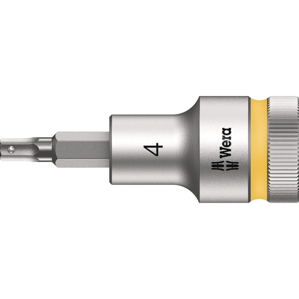 Produktabbildung: WERA Steckschlüsseleinsatz 8740 C HF, Schlüsselweite 4 mm, 1/2 ″, Länge 60 mm