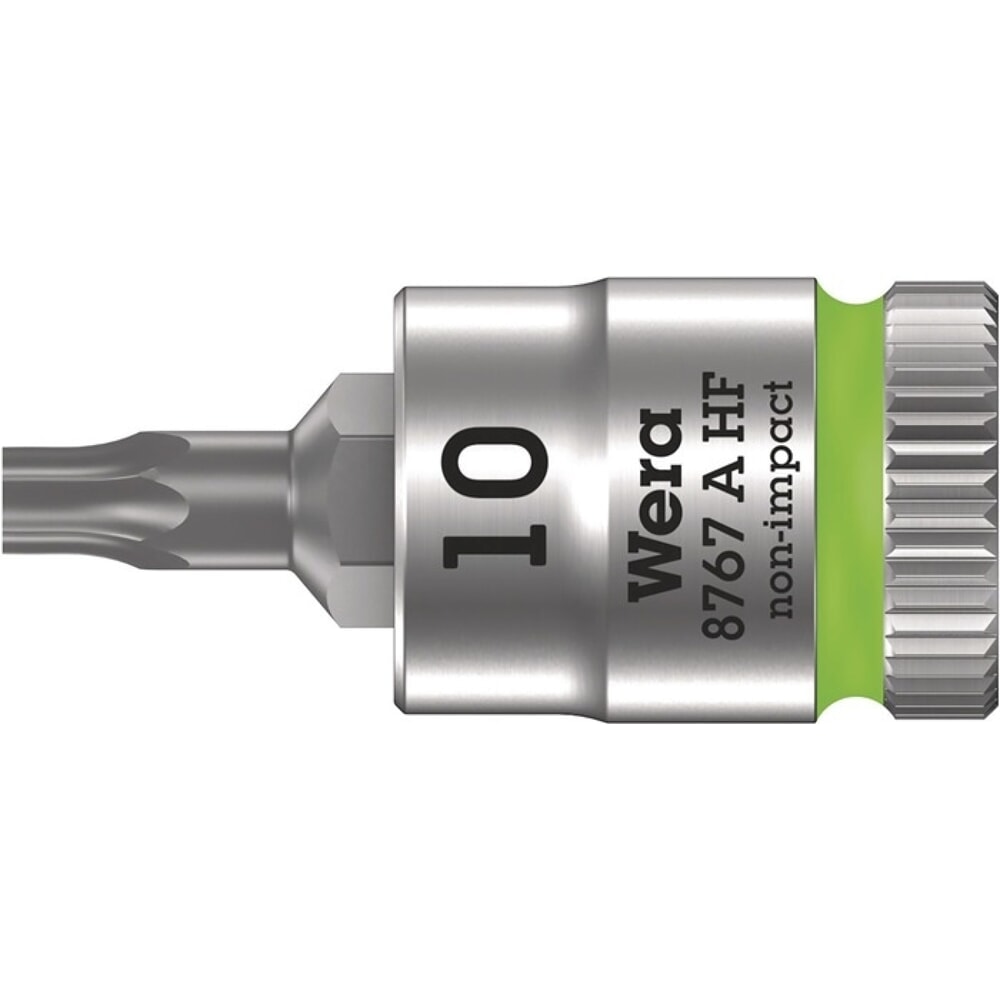 Produktabbildung: WERA Steckschlüsseleinsatz 8767 A HF TORX®, T10, 1/4 ″, Länge 28 mm