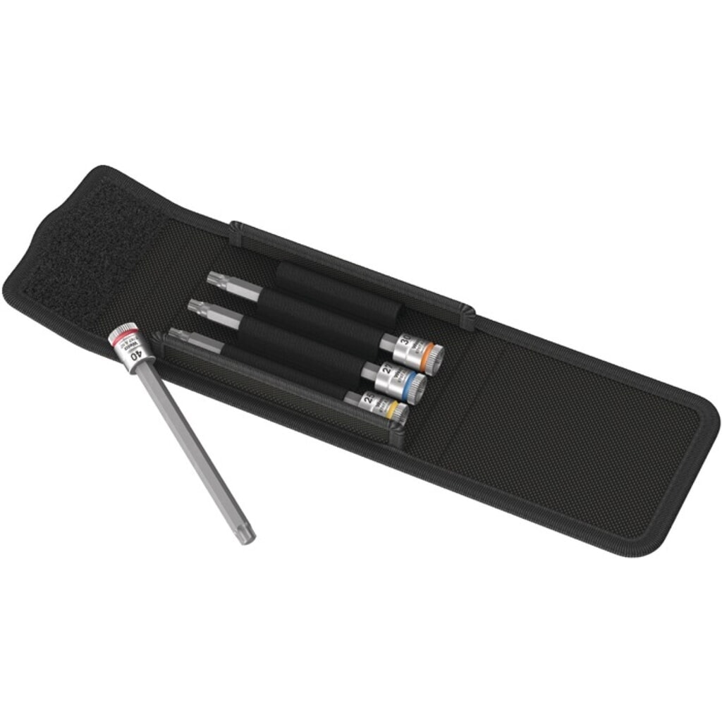 WERA Steckschlüsselsatz 8767 A TORX® HF 1 4-tlg.1/4 Zoll T 25-T40 Produktabbildung: WERA Steckschlüsselsatz 8767 A TORX® HF 1 4-tlg.1/4 Zoll T 25-T40