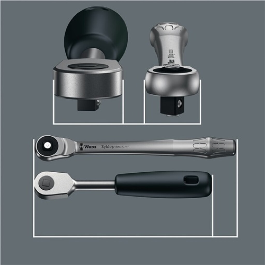 Steckschlüsselsatz 1/4 Zoll 28 teilig sw 5,5 bis sw 13 Zyklop Metal switch Knarre Produktabbildung Nr. 9: Steckschlüsselsatz 1/4 Zoll 28 teilig sw 5,5 bis sw 13 Zyklop Metal switch Knarre