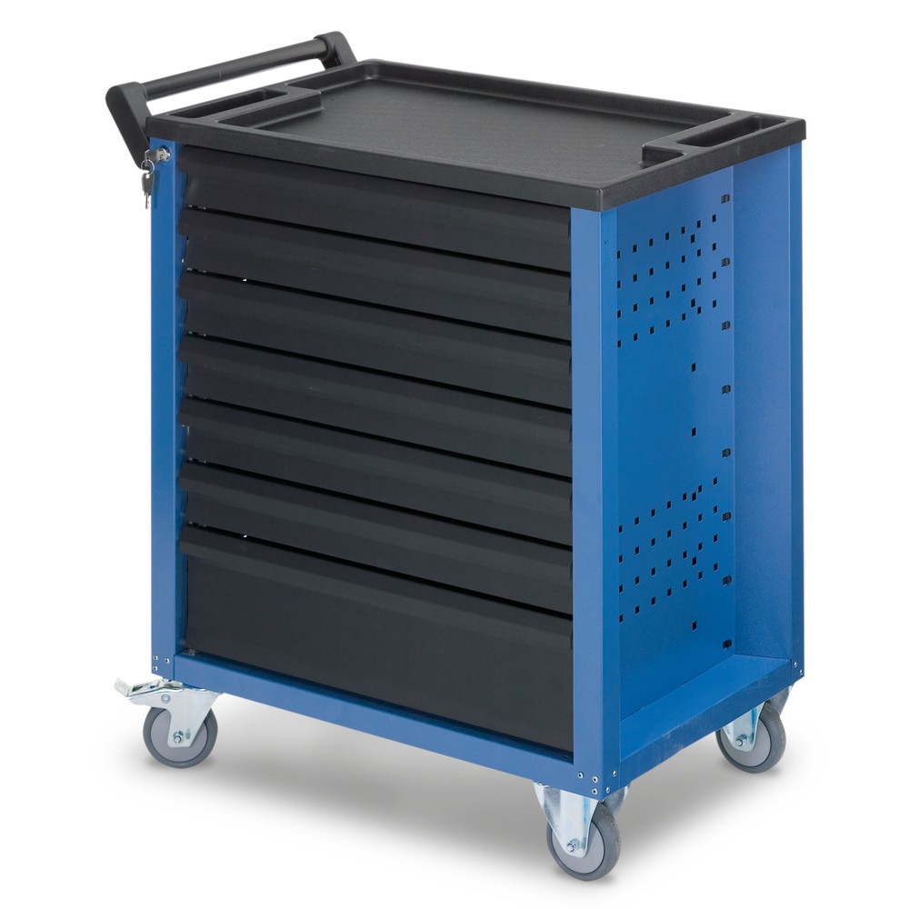 Produktabbildung: Werkstattwagen HAZET® mit 7 Schubladen à 348 x 527 mm, blau