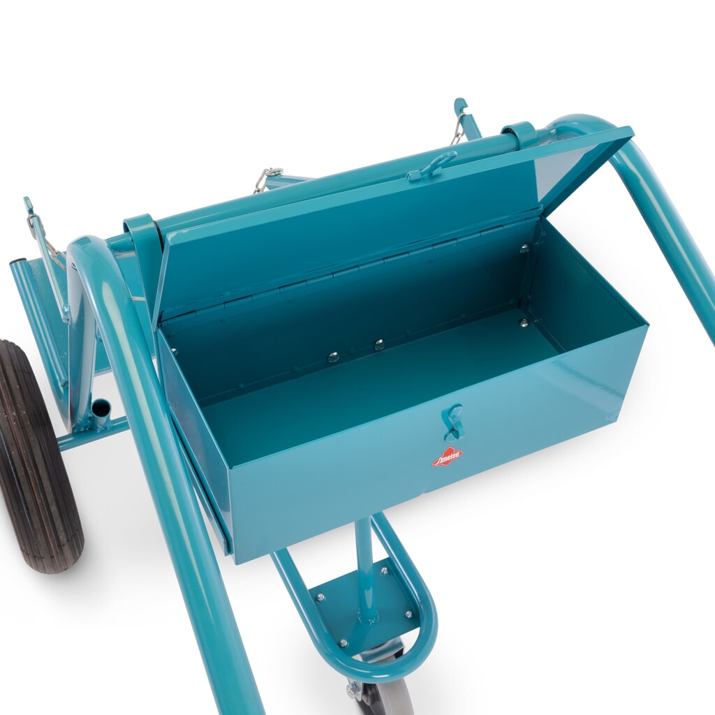 Werkzeugkasten für Ameise® 2er-Stahlflaschenkarre, leer, verschliessbarer Deckel, HxBxT 155 x 460 x 210 mm Produktabbildung Nr. 7: Werkzeugkasten für Ameise® 2er-Stahlflaschenkarre, leer, verschliessbarer Deckel, HxBxT 155 x 460 x 210 mm