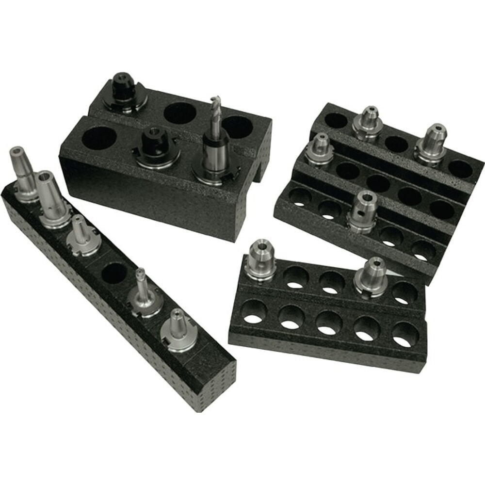 Produktabbildung Nr. 1: Werkzeugträger, aus Polypropylen Modul 6er, SK40, Breite 595 x Tiefe 90 x Höhe 101 mm