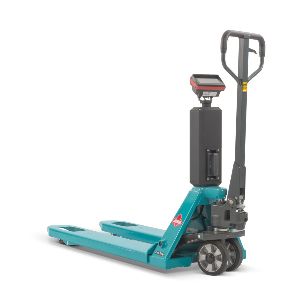 Produktabbildung: Hubwagen mit Waage Ameise® PTM 2.0 Scale mit Touchdisplay, Tragfähigkeit 2.000 kg