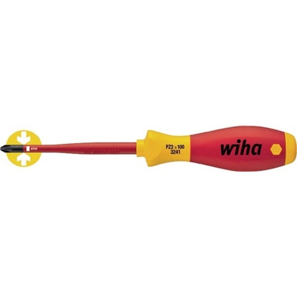 Produktabbildung: Schraubendreher VDE Plus/Minus SL/PZD SW 1x80mm Ges.-L.191mm Mehrkomp.-Griff