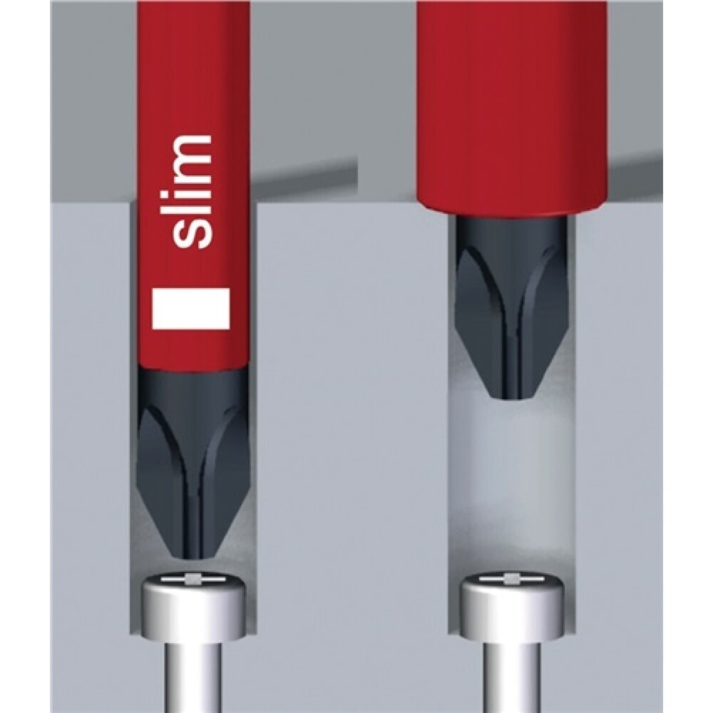 Produktabbildung Nr. 2: Schraubendreher VDE Plus/Minus SL/PZD SW 1x80mm Ges.-L.191mm Mehrkomp.-Griff