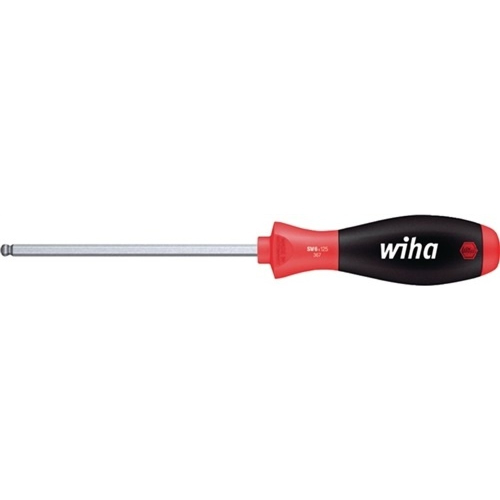 Produktabbildung: Schraubendreher 6KT-Kugelkopf SW 2,5x100mm Ges.-L.204mm 6KT-Klinge Chrom matt