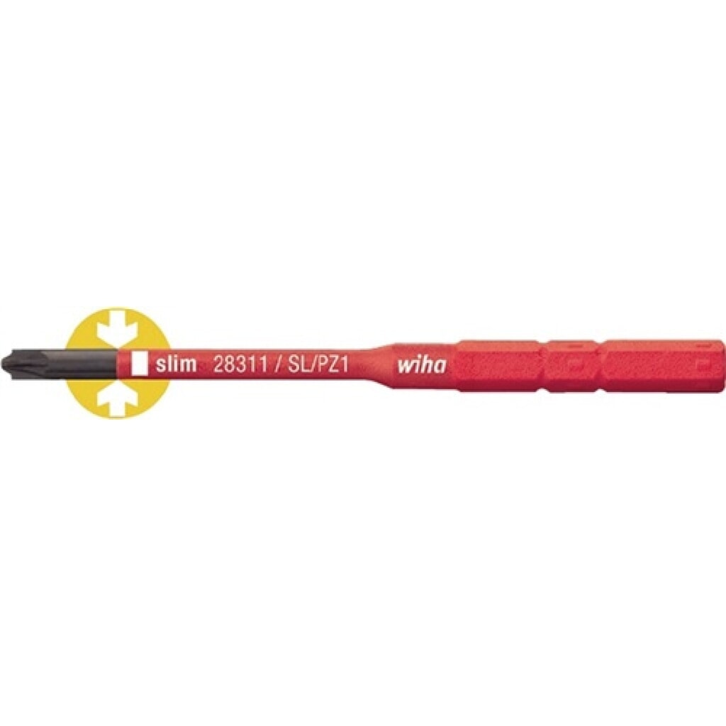 Bit VDE Schlitz/PZD 1x75mm PlusMinus slimBit Produktabbildung: Bit VDE Schlitz/PZD 1x75mm PlusMinus slimBit