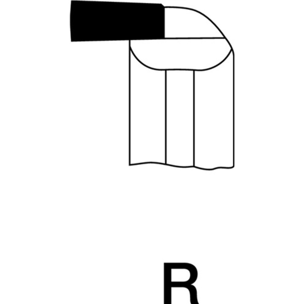 Produktabbildung Nr. 2: Hakendrehmeissel 10x10mm HM P25/P30 re. Wilke