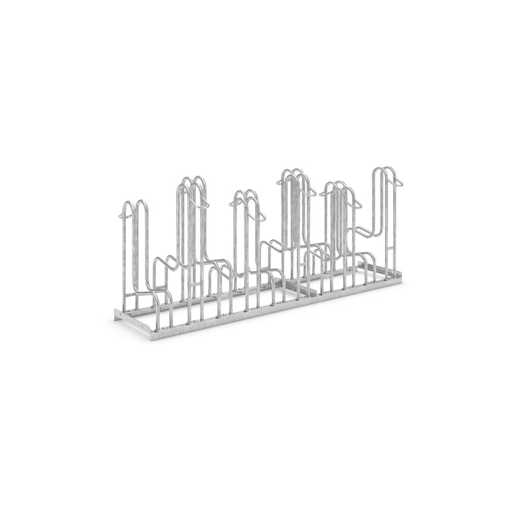 wsm® Standparker, 2-seitig, 10 Stellplätze Produktabbildung: wsm® Standparker, 2-seitig, 10 Stellplätze