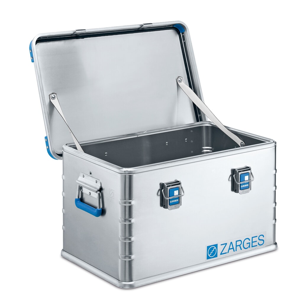 Produktabbildung: ZARGES Alu-Transportbox, hohe Stapel- und Traglast, 60 Liter