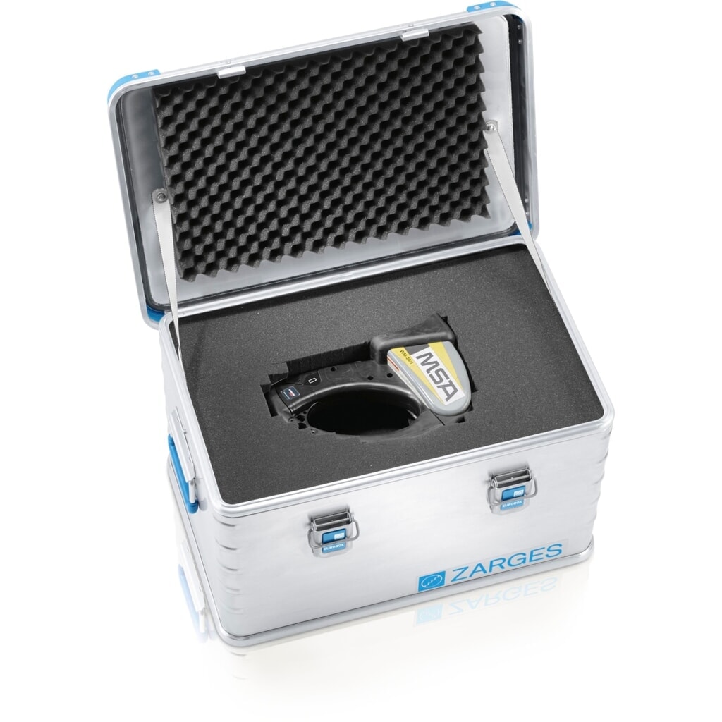 Produktabbildung Nr. 4: ZARGES Alu-Transportbox Würfelschaumset, vorgestanzte Einlagen, HxBxT 350 x 550 x 220 mm
