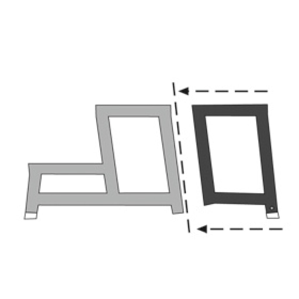 ZARGES Arbeitspodest, Modul B, Standhöhe 400 mm Produktabbildung Nr. 2: ZARGES Arbeitspodest, Modul B, Standhöhe 400 mm