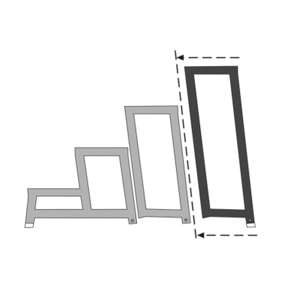 ZARGES Arbeitspodest, Modul D, Standhöhe 800 mm Produktabbildung Nr. 4: ZARGES Arbeitspodest, Modul D, Standhöhe 800 mm
