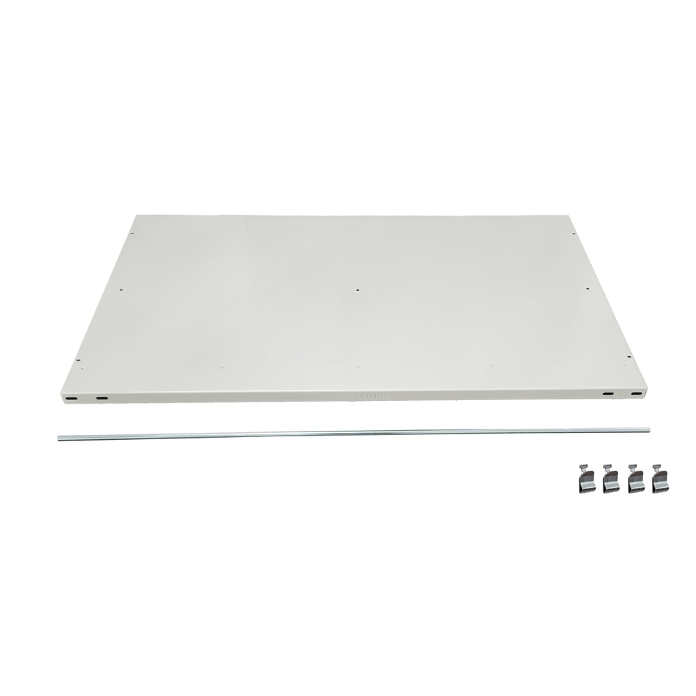 Produktabbildung: Zusatzboden für SCHULTE Aktenregal in schwarz, mit Endanschlägen, BxT 750 x 600 mm