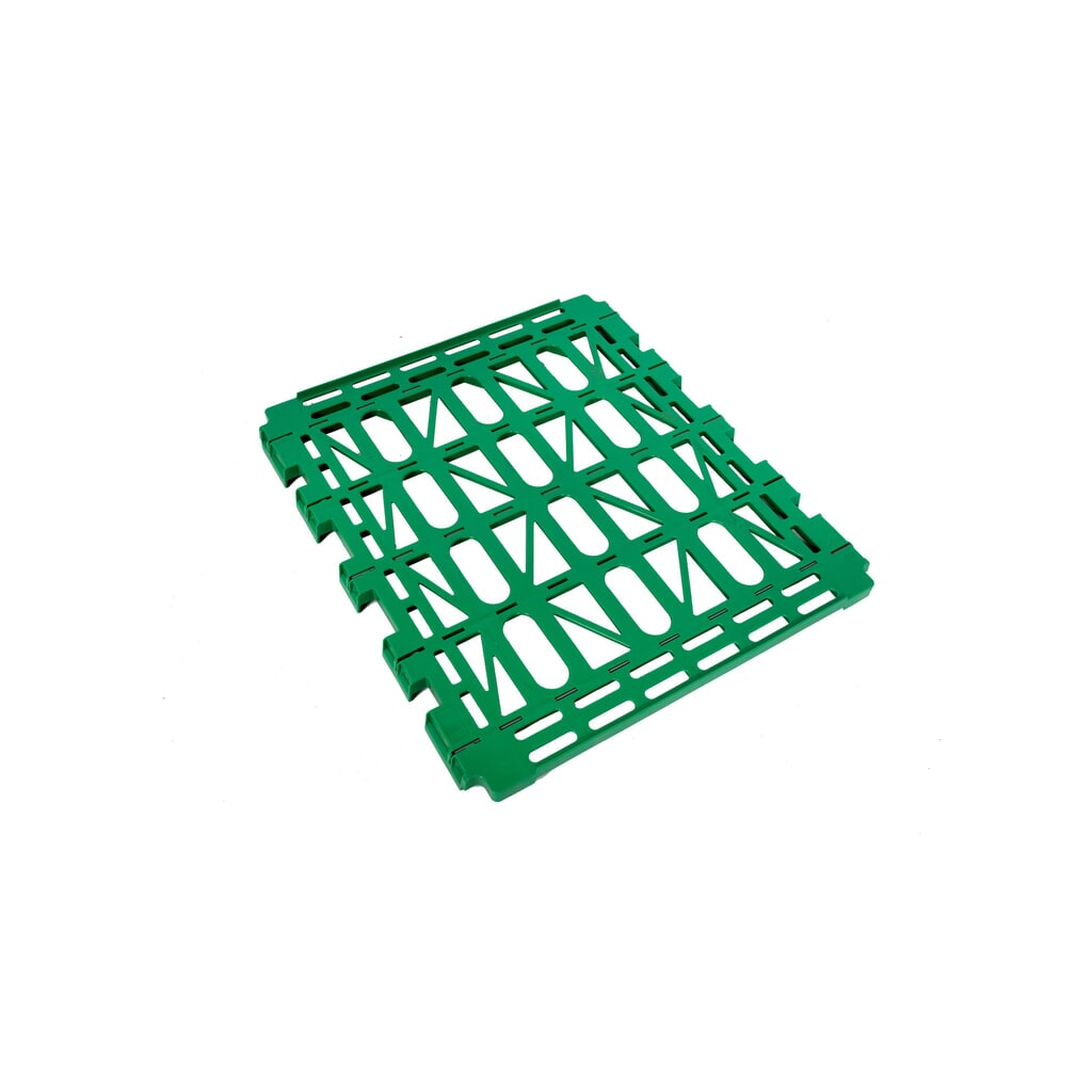 Produktabbildung Nr. 2: Zwischenboden aus HDPE für Rollbehälter 4-seitig, BxT 710 x 710 mm, verkehrsgrün