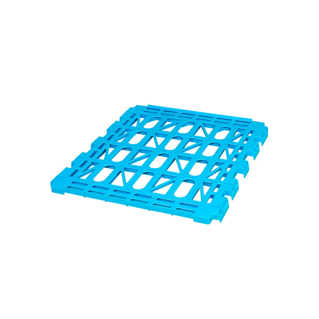 Zwischenboden aus HDPE für Rollbehälter Classic 2-seitig, BxT 710 x 810 mm, lichtblau Produktabbildung Nr. 2: Zwischenboden aus HDPE für Rollbehälter Classic 2-seitig, BxT 710 x 810 mm, lichtblau