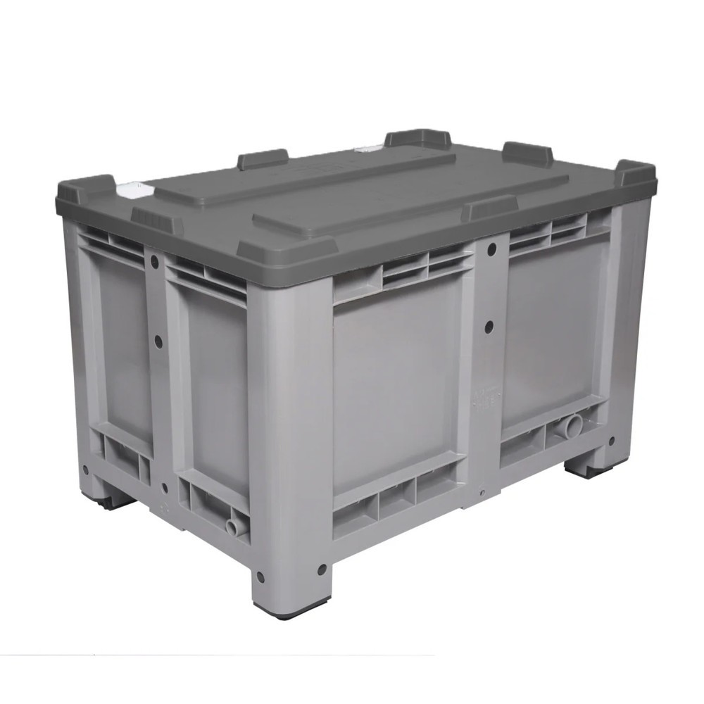 Produktabbildung Nr. 2: Deckel für Palettenbox, 1200x800 mm, schwarz, mit Scharnier